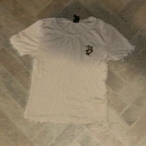 Wild Fable Ribbed Cream Top